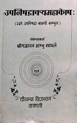 Upanisad Vakya Mahakosa Shri Gajanan Shambhu Sadhale Hindi PDF Free Download