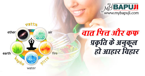 vata pitta kapha prakrit diet plan in hindi
