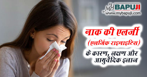 नाक की एलर्जी का आयुर्वेदिक इलाज - Naak ki Allergy ka Ayurvedic Ilaj in Hindi